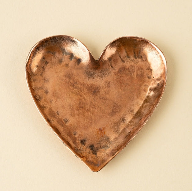 Copper Heart Catchall Dish
