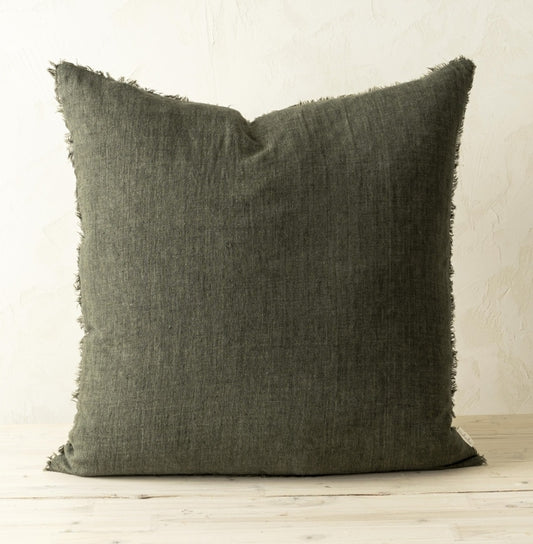 Lina Linen Pillow | Avocado