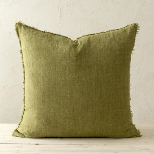 Lina Linen Pillow | Dark Moss
