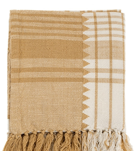 Malaya Woven Throw |  Ochre