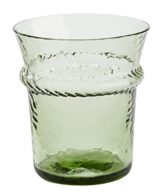 Olivia Green Short Beverage Glass