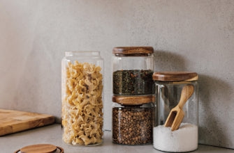 Glass Jar with Acacia wood lid | Small