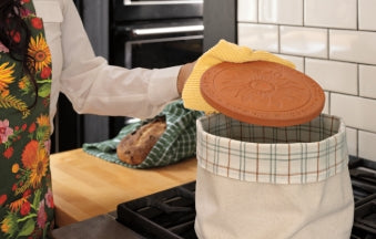 Sunflower Splendor Terracotta Bread Warming Stone