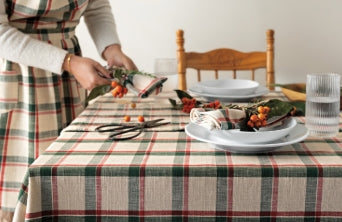 Noel Plaid Christmas Tablecloth