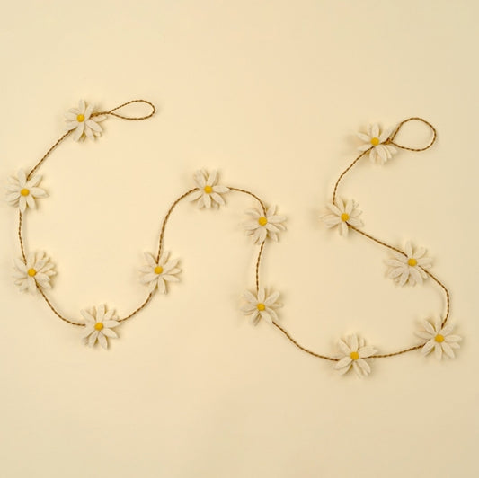 Daisy Flower Felt Garland