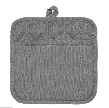 Slate Silicone-Cotton Pocket Potholder