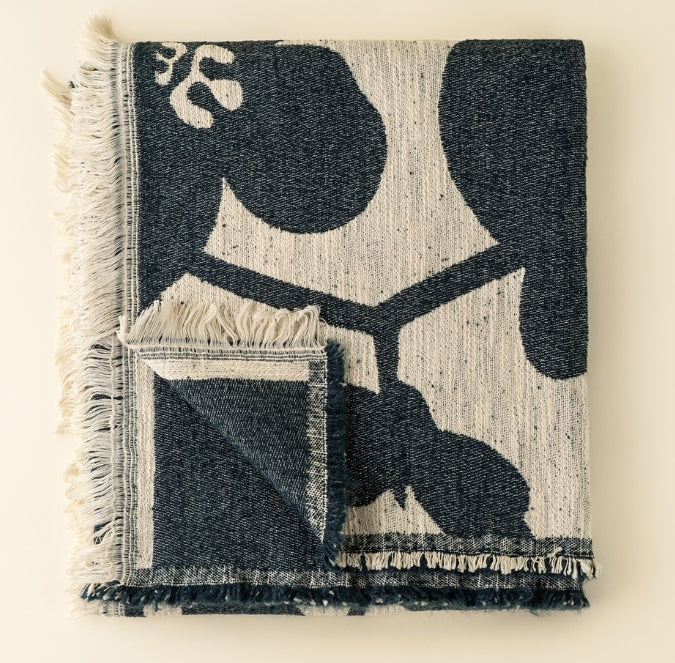 Flower Market Throw | Denim