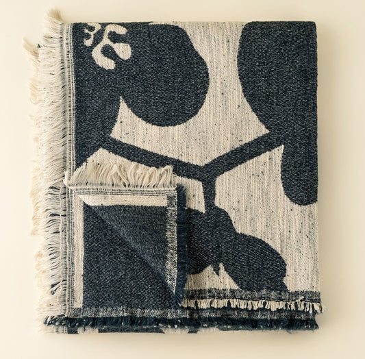 Flower Market Throw | Denim