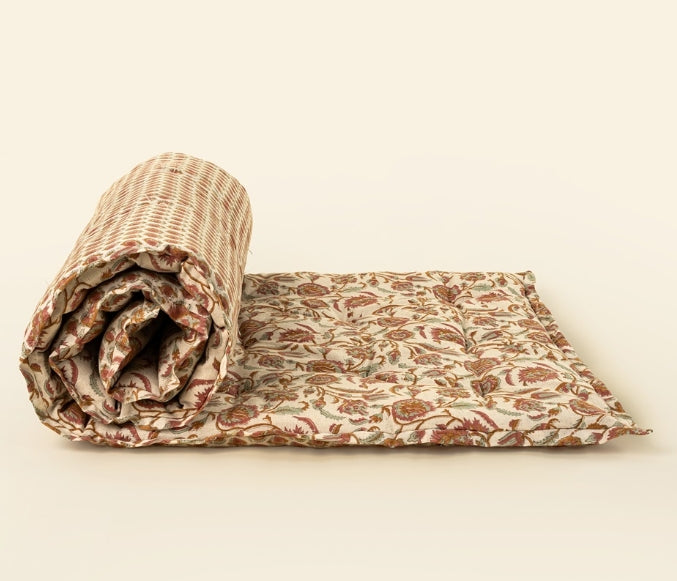 Camellia Block Print French Mattress