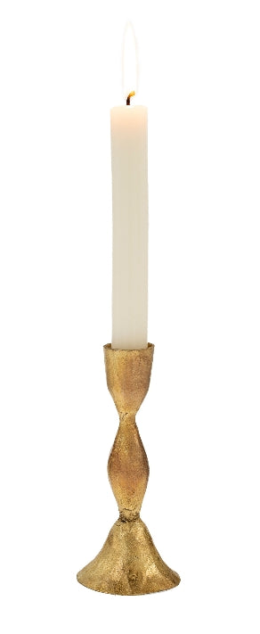 Zora Forged Candlestick | Large | Gold