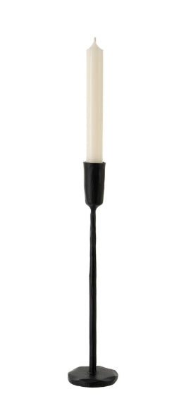 Luna Forged Candlestick | Medium | Black