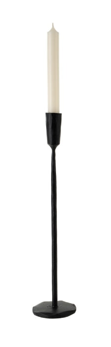 Luna Forged Candlestick | Large | Black