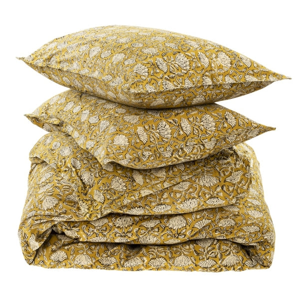 Manu Block Print Duvet Set | Queen
