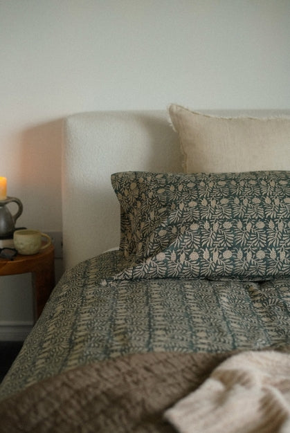 Tulsi Block Print Duvet Set | King