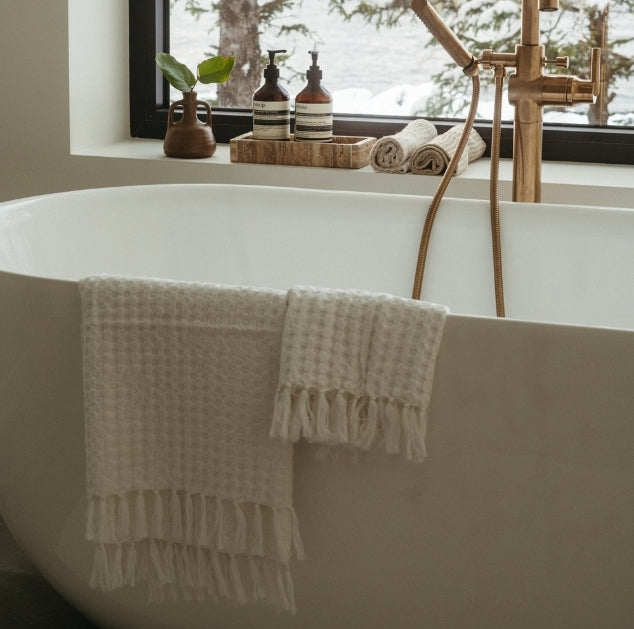 Honeycomb Bath Towel |  Off White