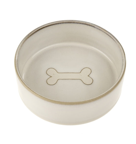 Pottery Pet Bowl | Small | White