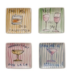 Stoneware Striped Plate