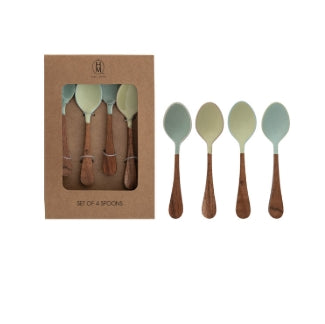Handmade Enameled Stainless Steel Spoons