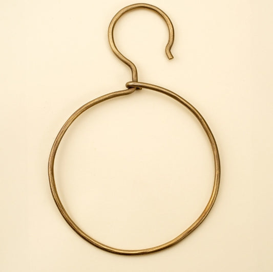 Forged Iron Ring Hanger | Antique Brass
