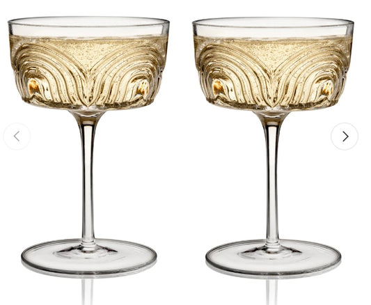 Deco Beau Crystal Coupes