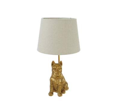 Resin Scottie Table Lamp