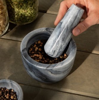 Slate Marble Mortar and Pestle Large