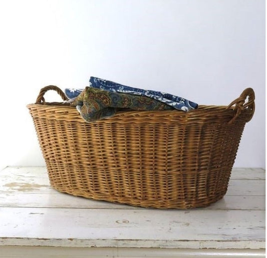 Antique French Basket, | Oval
