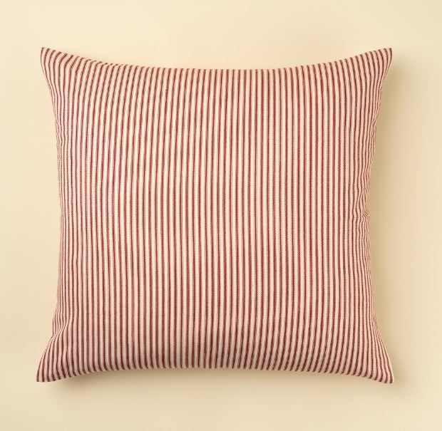 Red Ticking Pillow