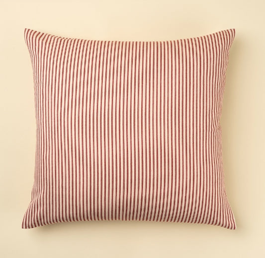 Red Ticking Pillow