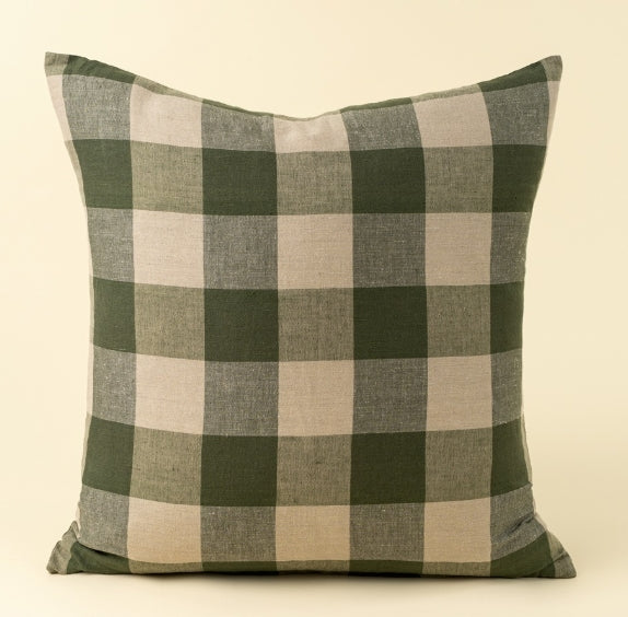 Hawthorne Gingham Pillow |  Green