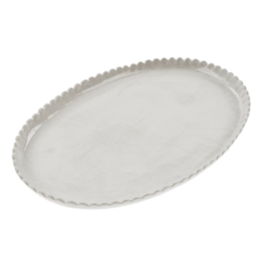 Scalloped Oval Platter