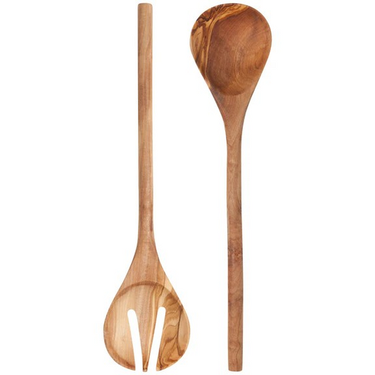 Olive Wood Salad Servers