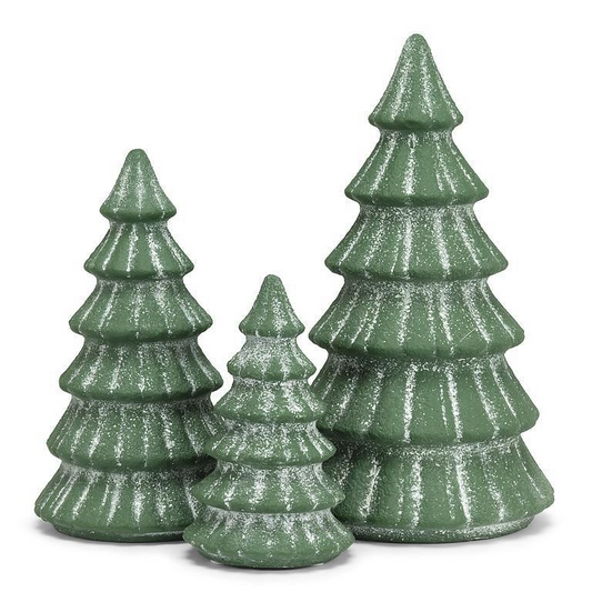 Medium Snowy Evergreen Tree