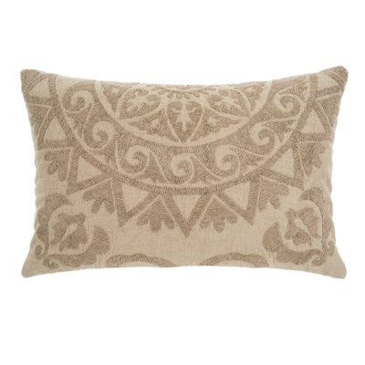 Linen Suzani Pillow (Rectangle)