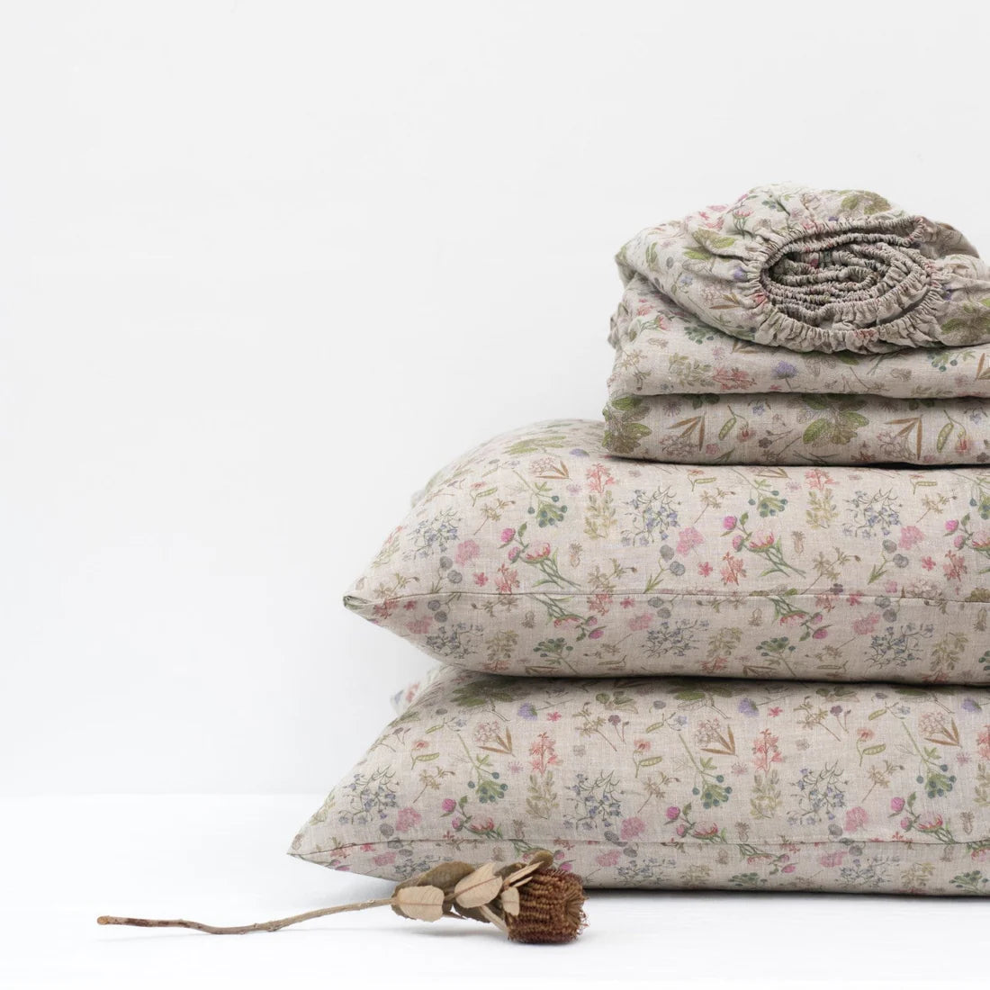 Linen Tales | Botany 2 | Twin | Linen Sheet Set