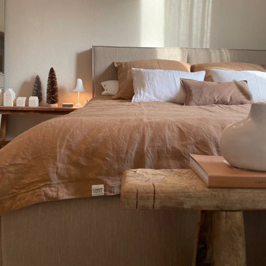 Linen Tales | Camel | Full | Linen Duvet Cover