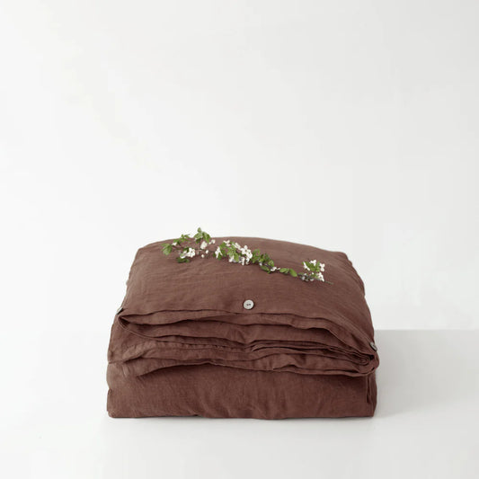 Linen Tales | Chocolate | Full | Linen Duvet Cover