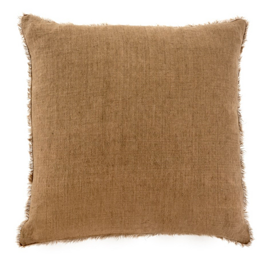 Lina Linen Pillow | Hazelnut