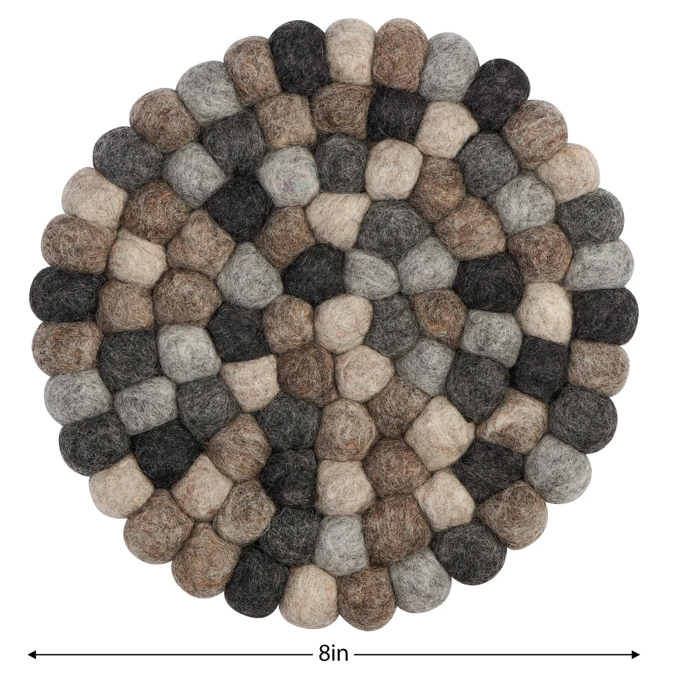 Modwool Felt Ball Trivet | Multi Natural