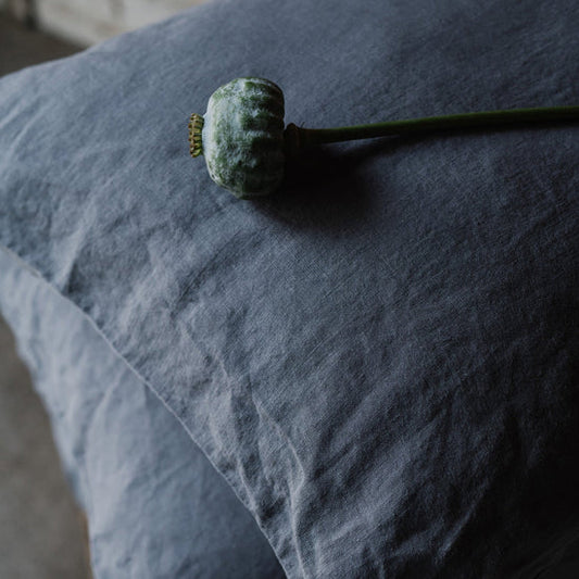 Linen Tales | Dark Grey | Standard | Linen Pillowcase