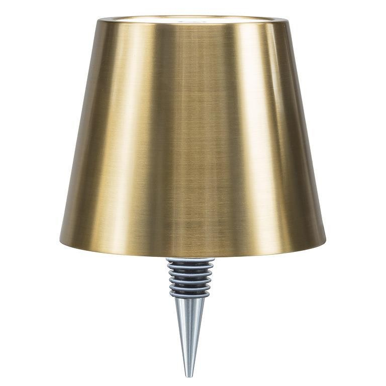 Classic Shade LED Bottle Stopper Light | Gold