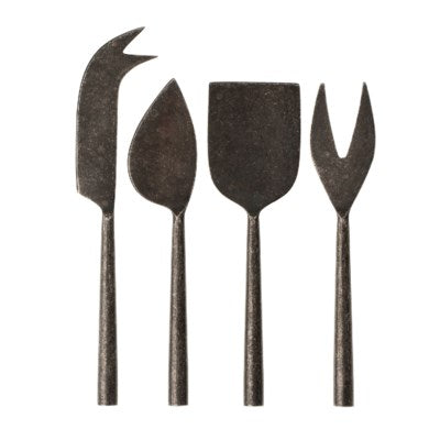 Tides Cheese Knives | Tumbled Black