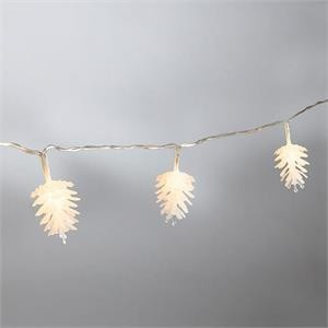 Pinecone Light String | White