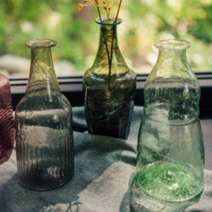 Recycled Glass Bottle Vase