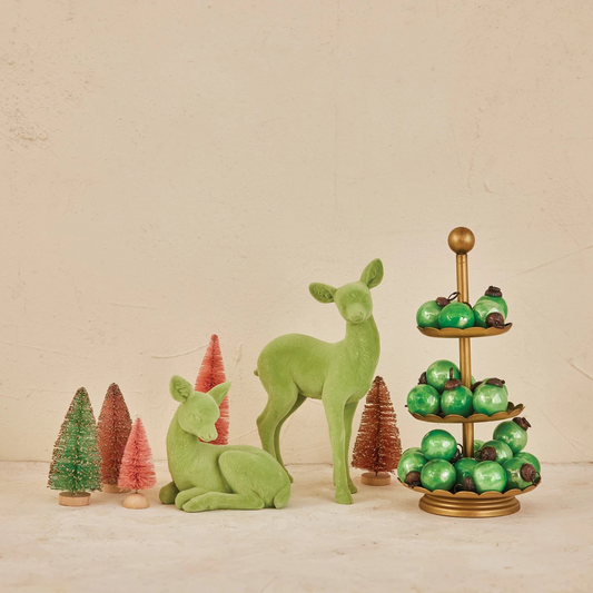 Decorative Metal 3-Tier Tray with Scalloped Edges | Gold Finish