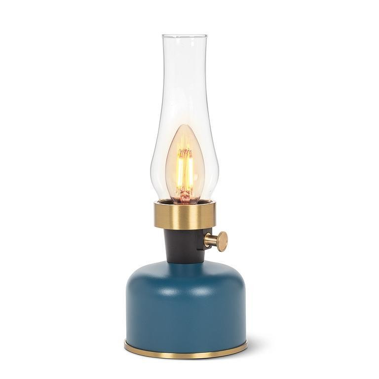 Lantern LED Lamp with Chimney | Blue