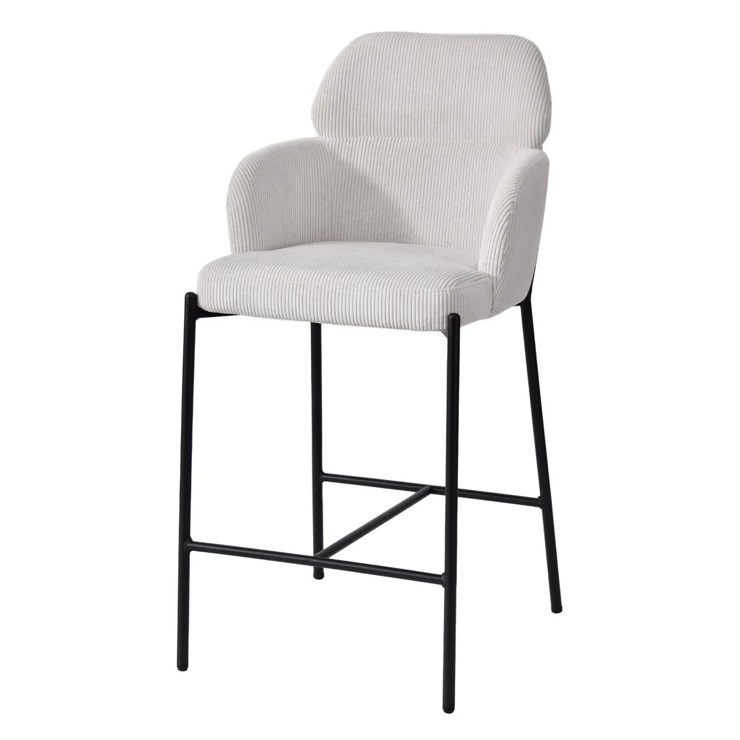 Allegra Counter Stool - Corduroy White