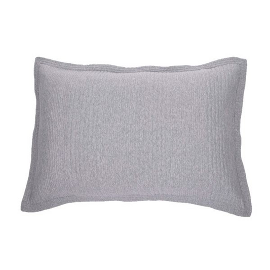 Suite grey quilted pillow sham | Queen