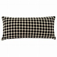 Black Check Weave Pillow