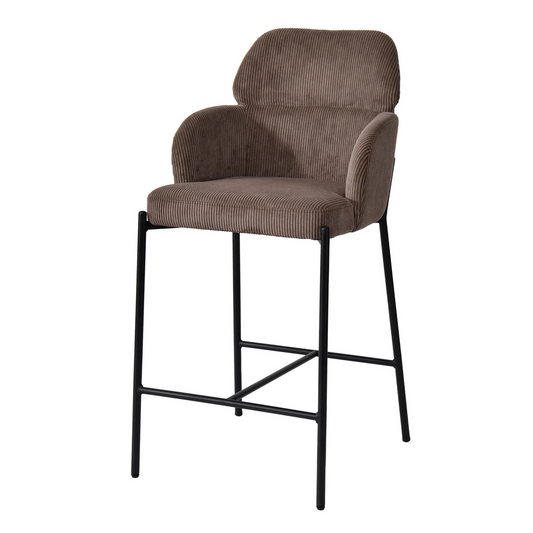 Allegra Counter Stool | Corduroy Brown